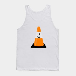 smiley traffic cone Tank Top